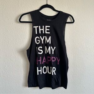 Chin Up Apparel Black Graphic Tank